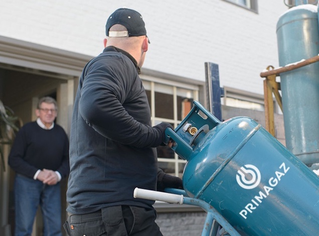 Gasflessen aan huis
